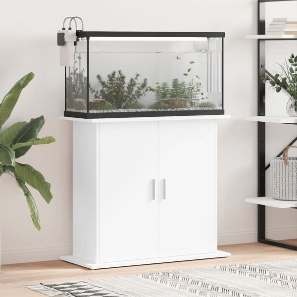 vidaXL Aquariumständer Weiß 81x36x73 cm Holzwerkstoff, 833599