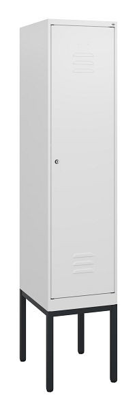 C+P Umkleidespind Classic PLUS, Gestell, 1950x400x500mm, 9016/9016, Zylinderschloss, 0800305-12 S10029