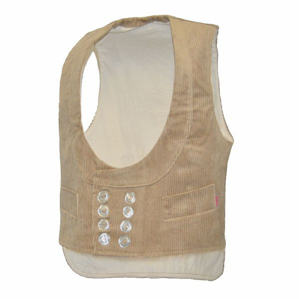 EIKO Oker Schalkragenweste, verlängerter Rücken, Farbe: beige, Größe: 46, 4109_30_46