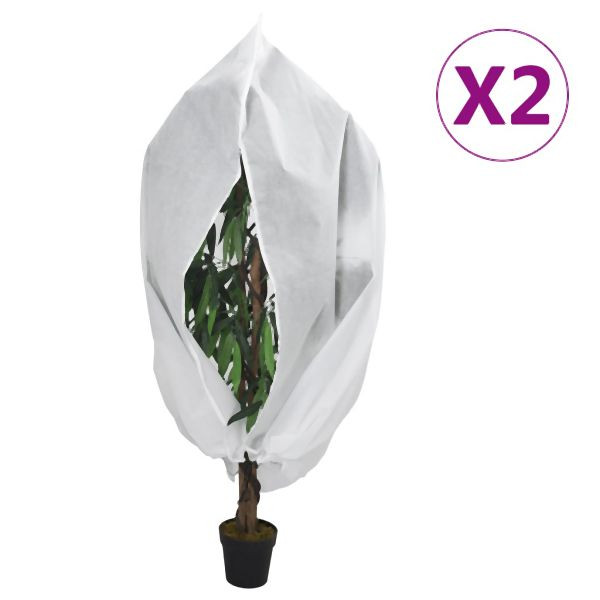 vidaXL Wintervlies mit Reißverschluss 2 Stück 70 g/m² 3,93x3 m, 3203523