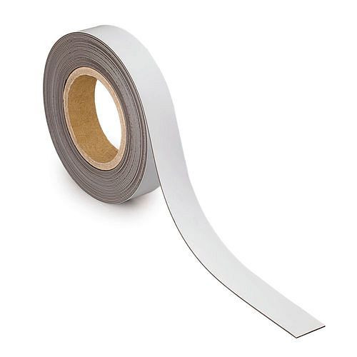 MAUL Kennzeichnungsband magnetisch, 10 m x 30 mm x 1 mm, weiß, 307931