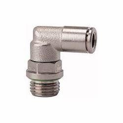 Riegler L-Steckverschraubung, drehbar, Außengewinde zylindrisch mit O-Ring (FKM), 108901