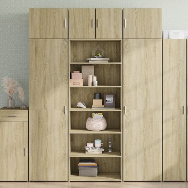 vidaXL Highboard Sonoma-Eiche 70x41x185 cm Holzwerkstoff, 3281689