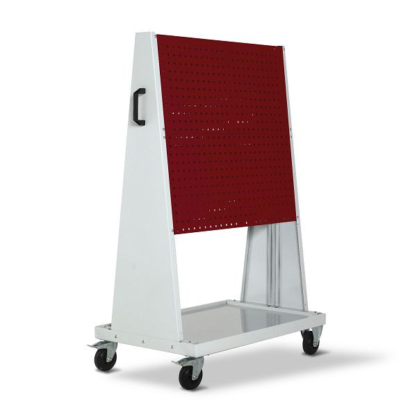 bott perfo Rack plus mobil 4 Lochplatten BxTxH: 1000 x 650 x 1600 mm, RAL 7035/3004, 14026025.24