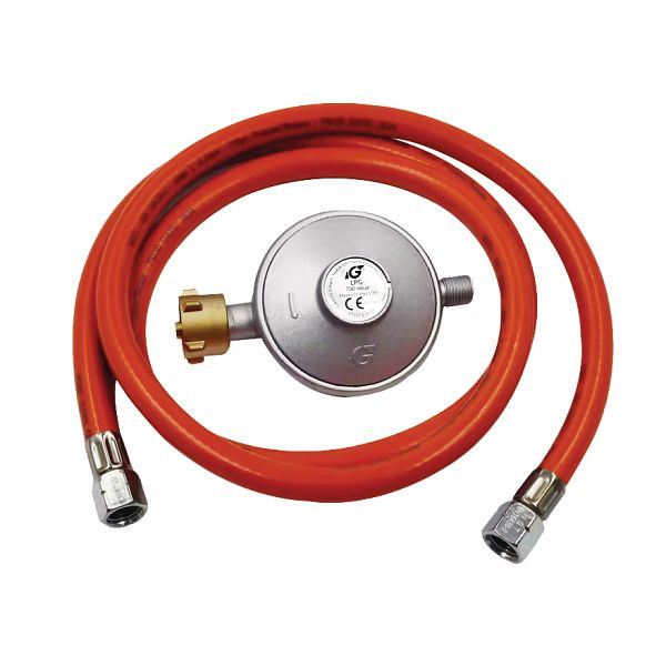 Unicraft Druckminderer 700 mbar mit Gasschlauch 1,5 m, 6520000
