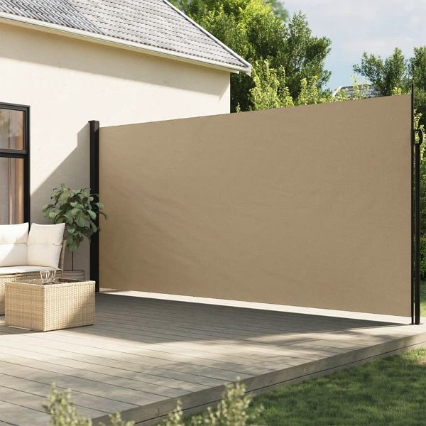 vidaXL Seitenmarkise Ausziehbar Beige 200x300 cm, 4004360