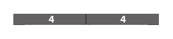 NordCap Tablettrutschen-Kit, für TIFFANY 6, B x T x H in mm: 1340 x 200 x 10, VE: 2 Stück, 455475140