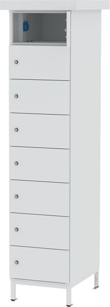 Eurobox Elektroladeschrank Outdoor / E-Bike / E-Roller, 8 Fächer, 1300-050108