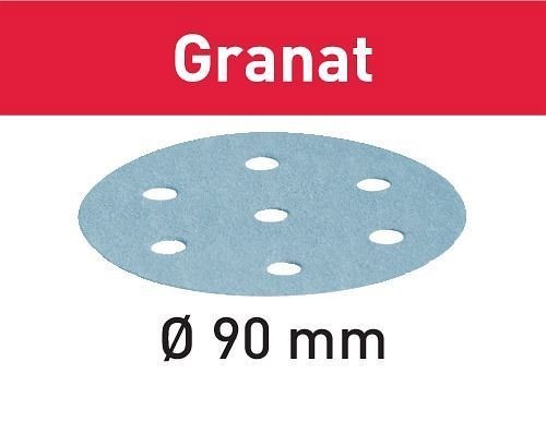 Festool Schleifscheibe STF D90/6 P280 GR /100 Granat, VE: 100 Stück, 497850