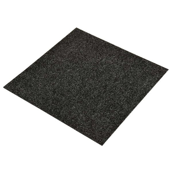 vidaXL Teppich 20 pcs Schwarz 50 x 50 x 0,5 cm Bitumen, 322414