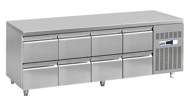 NordCap COOL-LINE Kühltisch KT 2260 8Z, steckerfertig, 8 Schubladen 1/2, Korpushöhe: 660 mm, Tiefe: 700 mm, 46711102M03-K-N-G