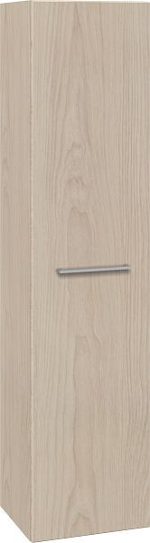 Scanbad Multo Hochschrank 1 Tür 172,8x40x35 cm Front glatt, Ulmen Weiß, Rechts, F20-1181