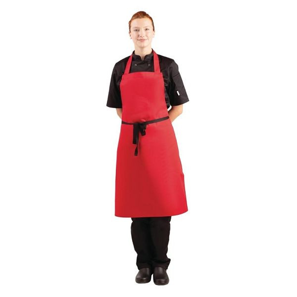 Whites Latzschürze rot, Polybaumwolle, BB466, 5050984567261