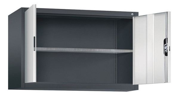 C+P Aufsatzschrank Acurado, H790xB1200xT400mm, Farbe: Schwarzgrau / Lichtgrau, Muldengriff, 9465-009 S10076