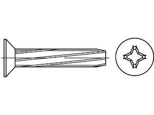 Gewinde-Schneidschrauben DIN 7516 Stahl D M 8 x 16 -H galvanisch verzinkt VE=S (100 Stück)