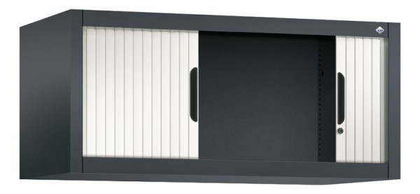C+P Rollladenschrank Omnispace, H450xB1000xT420mm, Farbe: Schwarzgrau / Verkehrsweiß, Griffmulde, 3262-00 S10073