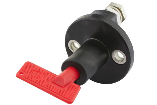 HELLA Hauptschalter, Batterie, Drehbetätigung, Anschlüsse: 2, geschraubt, Schließer, Gewindesteigung: 1.5mm, 6EK 002 843-051