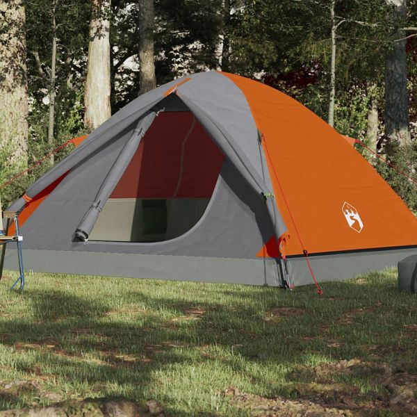 vidaXL Kuppel-Campingzelt 6 Personen Orange Wasserdicht, 94414