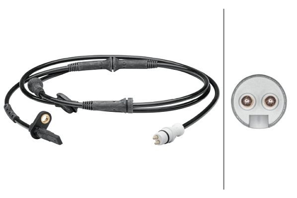 HELLA Sensor, Raddrehzahl, 2-polig, Hinterachse, Gesamtlänge: 1755mm, 6PU 012 679-231