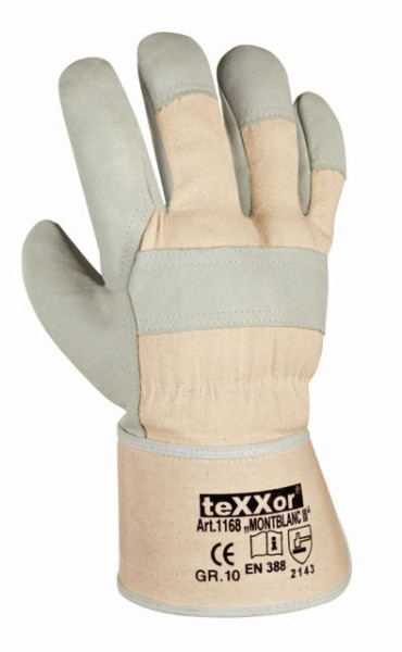 teXXor Rindvollleder-Handschuhe "MONTBLANC III", Größe: 8, VE: 120 Paar, 1168-8