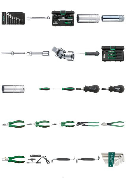 STAHLWILLE Elektriker-Satz Nr.3027 Gewicht 6,3 kg 85-teilig, 97843101