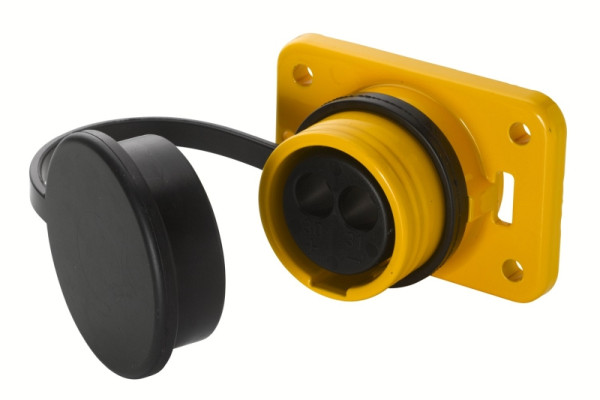 HELLA Steckdose, 2-polig, Stecker: Crimpkontakt, gelb, 8JB 010 806-001