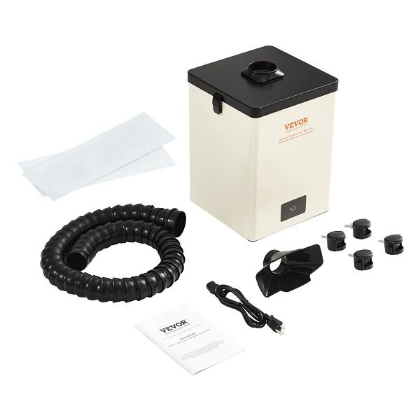 VEVOR Lötrauchabsaugung 150W Schweißrauchabsauger 332 m³/h Mini Desktop Lötrauchabsorber 5800U/min 3-Stufen-Filter Lötrauch Absaugung, PYJ150WLDS002A4K5V2