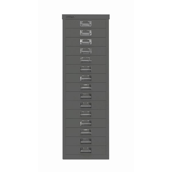 Bisley MultiDrawer™ DIN A4, 15 Schubladen, 634 anthrazitgrau, L3915634