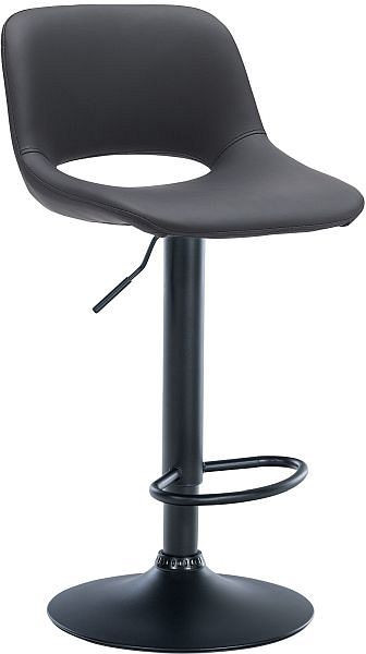 CLP Barhocker Camden Kunstleder schwarz, schwarz, 324139