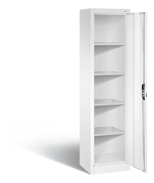 C+P Büroschrank Acurado, H1950xB502xT400mm, Farbe: Verkehrsweiß, Muldengriff, 5 OH, 9234-000 S10268