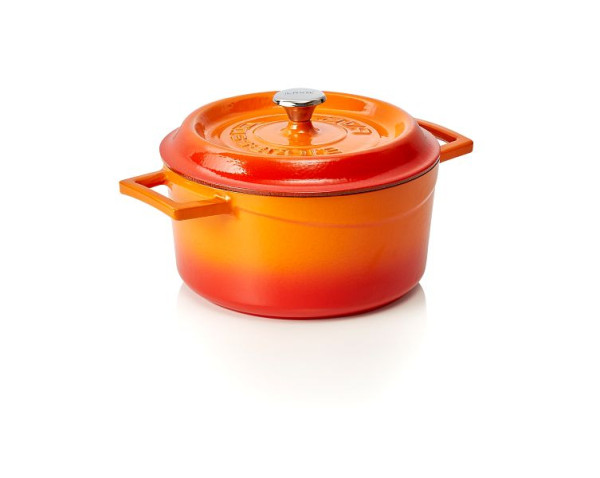 WAS Cocotte Durchmesser oben: 21 cm, Farbe: orange, 363201020