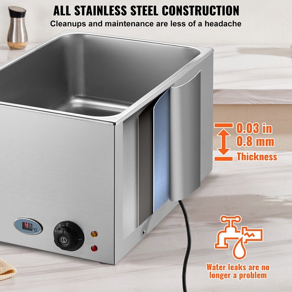 VEVOR Speisenwärmer 3 x 8 Qt ab 121,52 € | Preisvergleich bei VEVOR Speisenwärmer 3 x 8 Qt ab 121,52 € | Preisvergleich bei