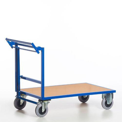 Rollcart Schiebebügelwagen mit Totmannbremse (1460x800), Tragkraft: 600 kg, T02-5998