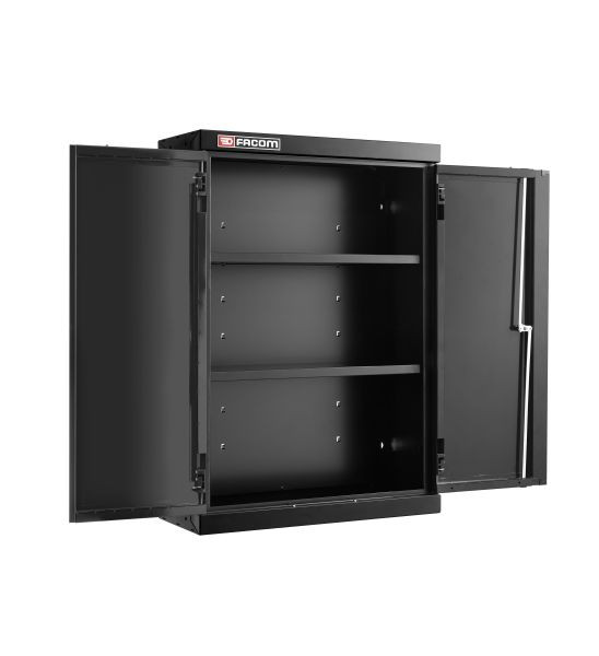 Facom JLS3 EINZELAUFSATZSCHRANK 2 VOLLTÜREN SCHWARZ, JLS3-MHSPPBS