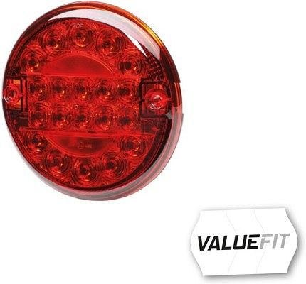 HELLA VALUEFIT Nebelschlussleuchte, Valuefit, LED, 24/12V, Einbau, Lichtscheibenfarbe: rot, Kabel: 310mm, offene Kabelenden, hinten, 2NE 357 026-031