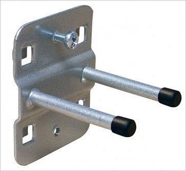 ADB Werkzeughalter, doppelt mit geradem Hakenende, passend für Eurolochung (10x10mm / 38x38mm), Ø: 6mm, 100mm, 23130