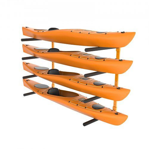 VEVOR Kayak Wandhalterung 1168 x 850 x 45 mm, 4 Kajaks 797,5 ± 10 mm Stützarmlänge, 181,6 kg Tragfähigkeit Robuste, BGS4G0000000MMS6PV0