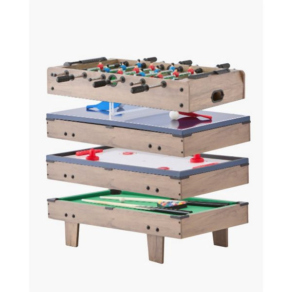 VEVOR Airhockey Tisch Spieltisch Tischtennis 122cm Tischfußball Multi 81cm, SDJFKQQGQZ32QGILZV0