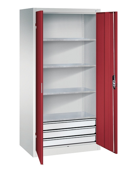 C+P Werkzeugschrank Acurado, H1950xB930xT600mm, 7035/3003, 8922-503 S10156