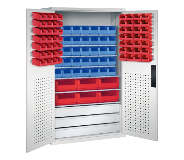 C+P Magazinschrank Serie 13, H1950xB1100xT535mm, 7035/7035, 130276-68 S10107