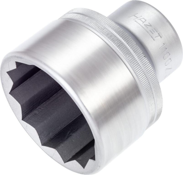 Hazet Steckschlüsseleinsatz, Doppelsechskant, Vierkant hohl 25 mm (1 Zoll), Außen-Doppel-Sechskant Profil, 60 mm, 1100Z-60