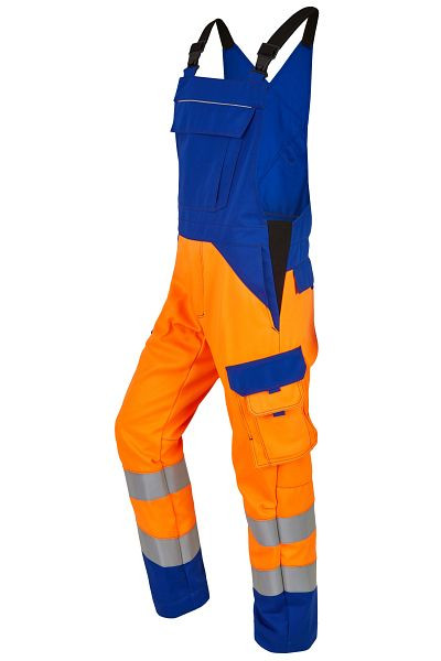 ROFA Latzhose 2382, Größe 62, Farbe 242-leuchtorange-kornblau, 6652382-242-62