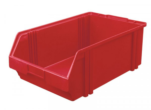 LA-KA-PE Sichtlagerkasten LK 1, rot, aus PS, ca. 500/450 x 300 x 180 mm, VE: 10 Stück, 01300 01 11