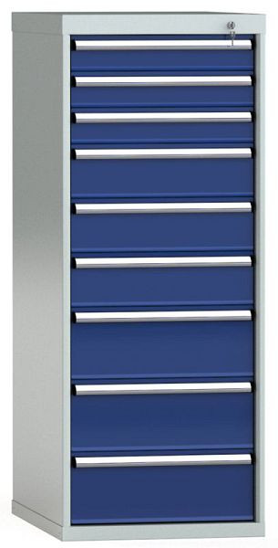 KLW Schubladenschrank 1450 x 572 x 750 mm H x B x T, Einbaumaß: 1350 mm, Einteilung: 27x36 Einheiten, VU / 200 kg, SEB1450-09UP-001