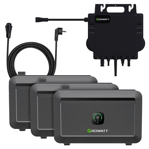 Growatt NEO 800M-X 6,14kWh Speicherset 3x NOAH2000 LiFePO4, 4-01-020100-003