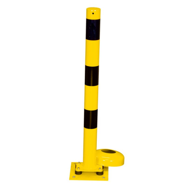 Stein HGS Absperrpfosten -Bollard- Ø 89 mm allseitig neigbar, 2 Ösen (180°), 489npbg-2