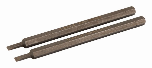 Bahco 2 1/4" Sechskantklingen, 100 mm, Schlitz, 0,6 x 3,5 mm, 8030-2P