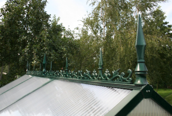 KGT Firstverzierung für Gewächshaus Typ IV, moosgrün RAL 6005, 10109426