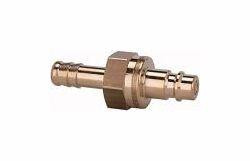 Riegler Einstecktülle für Kupplungen NW 7,2 - NW 7,8, beidseitig absperrend, Messing, 107519