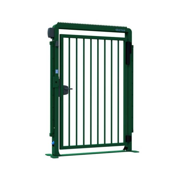 STEIN HGS Sicherheitstür V-Door-Compact-Fix-Basic, grün (RAL 6005), 1290 mm, 80518.0002